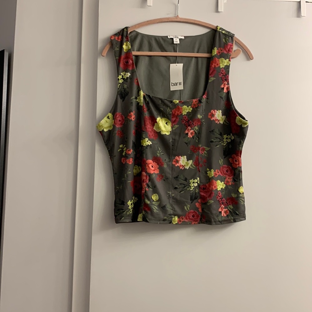 Corset shaped cropped top